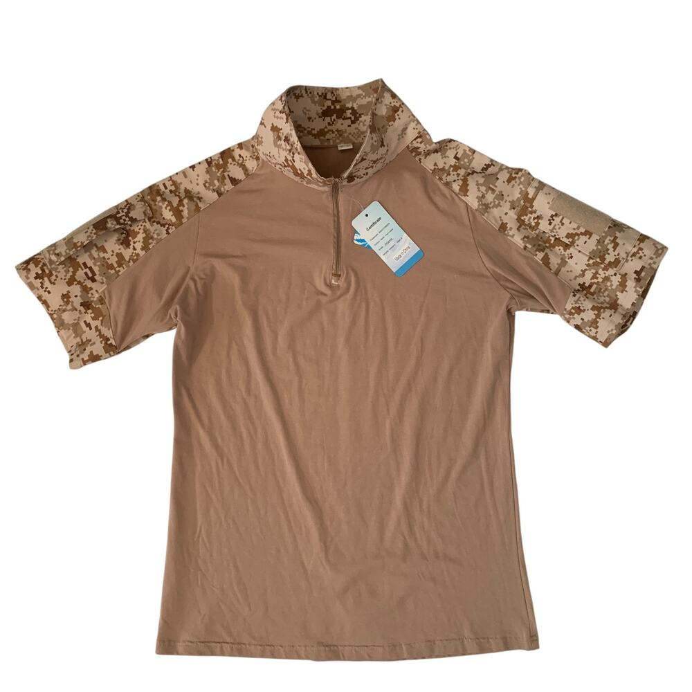 MAGCOMSEN Men's Size XL Tactical Military 1/4 Zip Short Sleeve T-shirt Brand New